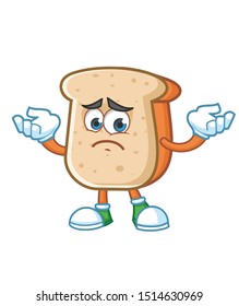 bread mascot character design vector