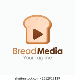 Bread Media Logo Design Template. Good for Business, Agency, Community and Organization