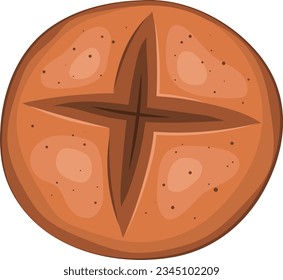 Bread Melon Loaf Illustration Graphic Element Art Card