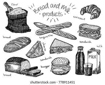 Bread and milk products