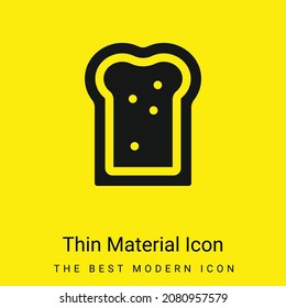 Bread minimal bright yellow material icon