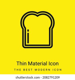 Icono de material amarillo brillante mínimo