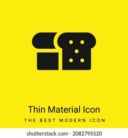 Icono de material amarillo brillante mínimo