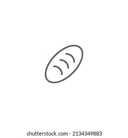 bread minimalist icon isolated white background