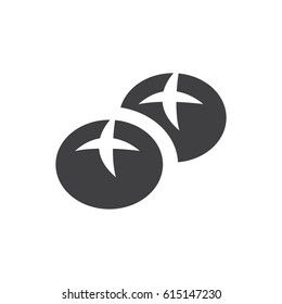 bread monochrome bakery icon design vector