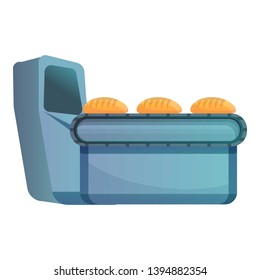 Bread on bakery line icon. Cartoon of bread on bakery line vector icon for web design isolated on white background