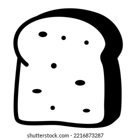 Bread on the plate icon glyph