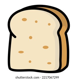 Bread on the plate icon outline color