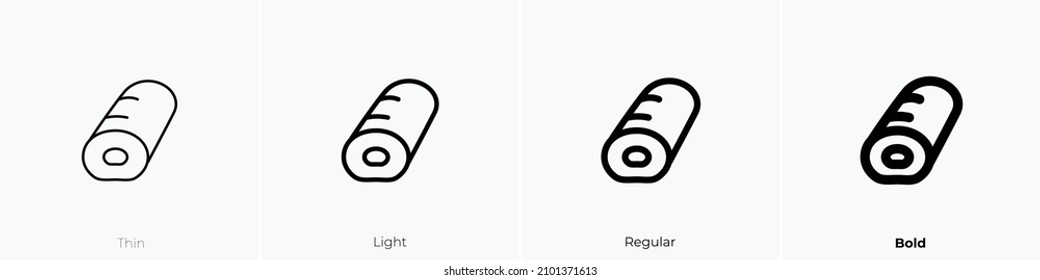 bread one icon. Thin, Light Regular And Bold style design isolated on white background