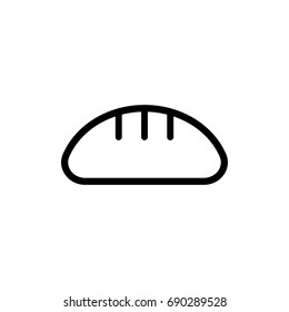 Bread outline icon illustration isolated vector sign symbol