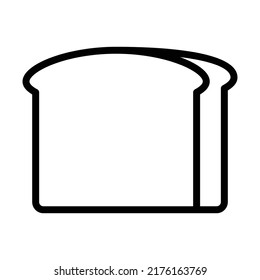 Bread outline icon vector illustration