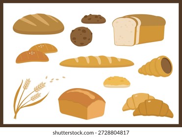 Bread and Pastry Collection Illustration