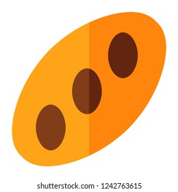 bread , pastry flat icon