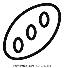 bread , pastry line icon