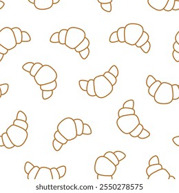Bread pattern background. seamless pattern of bread. bakery theme pattern. seamless pattern with breads. bread illustration.