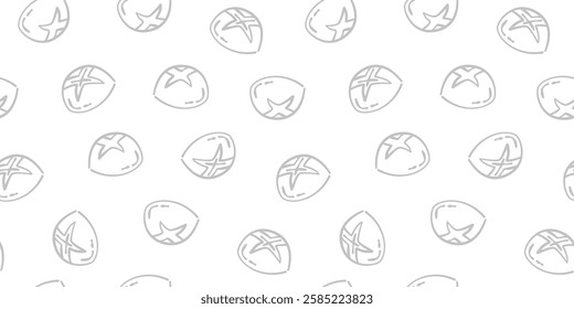 Bread pattern background. seamless pattern of bread. bakery theme pattern. bread pattern illustration.