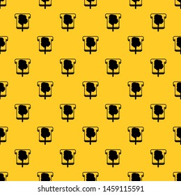 Bread pattern seamless vector repeat geometric yellow for any design
