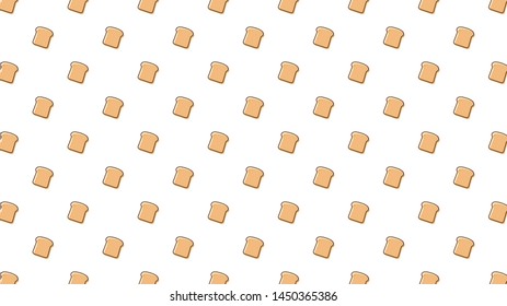 Bread pattern vector. bread symbol. wallpaper. free space for text.