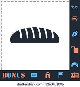 Bread. Perfect icon with bonus simple icons