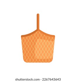 bread picnic basket cartoon. bread picnic basket sign. isolated symbol vector illustration