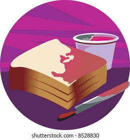  bread in a plate in radiant pink	