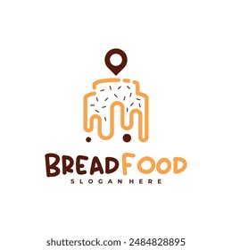 Bread Point logo vector template, Creative Bread logo design concepts