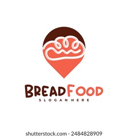 Bread Point logo vector template, Creative Bread logo design concepts