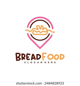 Bread Point logo vector template, Creative Bread logo design concepts