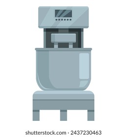 Bread production equipment icon cartoon vector. Modern oven. Machine combine