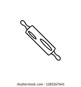 bread roller, dough roller, rolling pin icon. Element of kitchen utensils icon for mobile concept and web apps. Detailed bread roller, dough roller, rolling pin icon