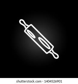 Bread roller, dough roller, rolling pin neon icon. Elements of kitchen utencils set. Simple icon for websites, web design, mobile app, info graphics