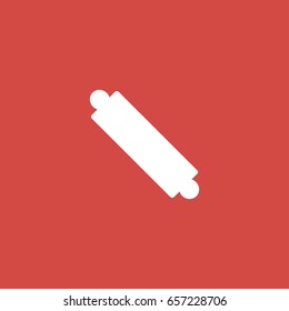 bread roller icon. sign design. red background