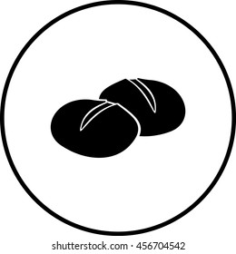 bread rolls symbol