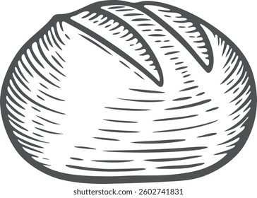 Bread round loaf whole uncut rye sourdough white wheat flour fresh bakery shop 