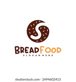 Bread with S logo vector template, Creative Bread logo design concepts