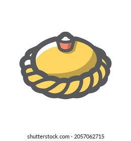 Bread salt loaf Vector icon Cartoon illustration