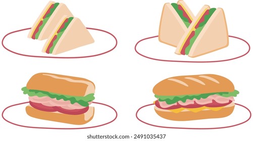 bread sandwich eating food baguette