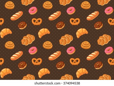 bread seamless pattern