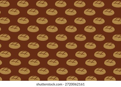 Pão Sem Costura Padrão Cozimento Pontuado