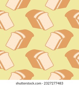 bread seamless pattern vector illustration