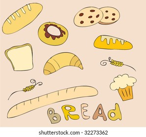 bread set cocoa brown cut pastry chocolate cake food dining fresh healthy eating set feeding art skin brownie tan series painting pure science image drawing artwork layer illustration pick sketch nour