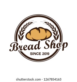 bread shop logo icon vector