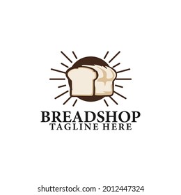 Bread shop logo template vector. Bread shop logo concept