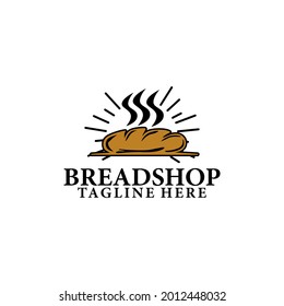 Bread shop logo template vector. Bread shop logo concept