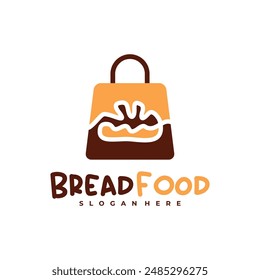 Bread Shop logo vector template, Creative Shop Bread logo design concepts