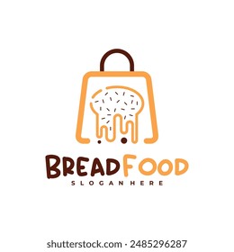 Bread Shop logo vector template, Creative Shop Bread logo design concepts
