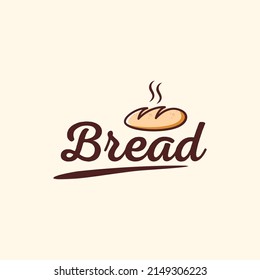 Bread shop vintage logo design vector illustration