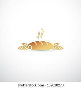 Bread sign - vector illustration