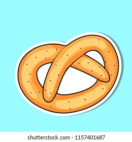 Bread of simple color illustrations