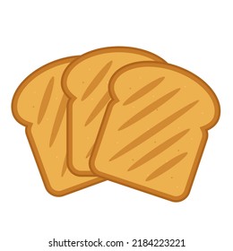 bread slice flat logo icon vector illustration isolated on white background	